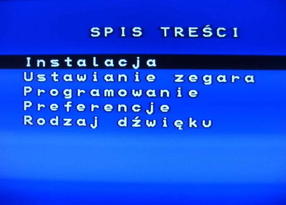 THOMSON Magnetowid HiFi Stereo 6-Głowic NTSC Polskie Menu