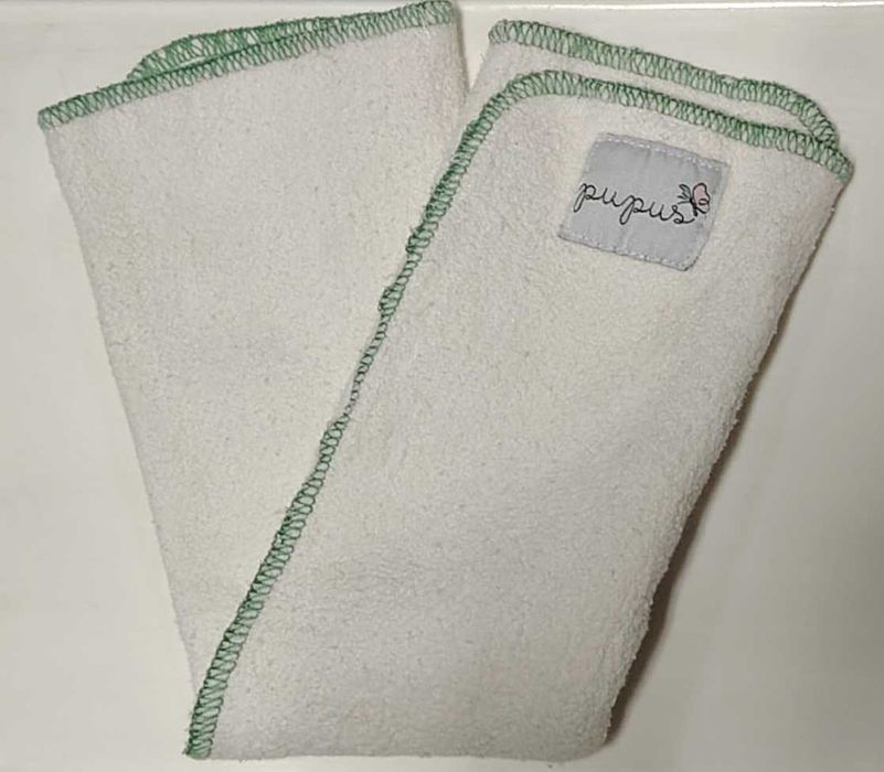 Absorvente trifold Pupus - Algodão e Bambu.