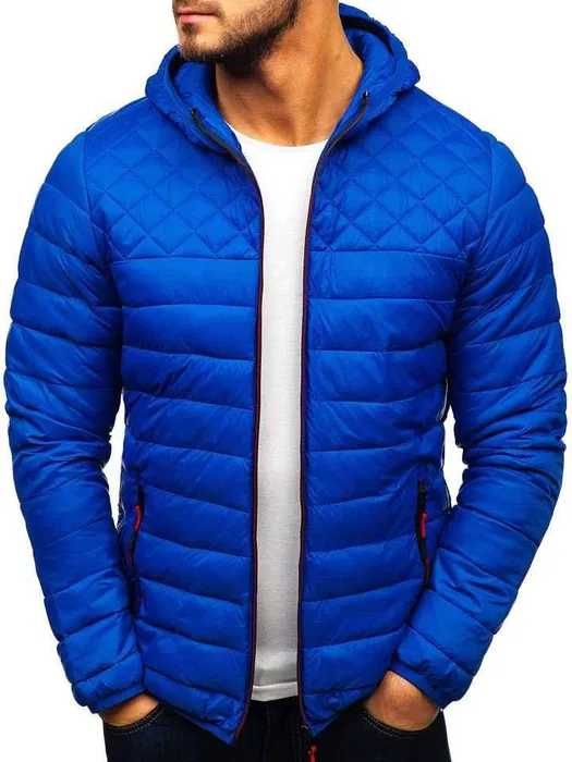 Куртка мужская демисезонная весенняя осенняя Hot с капюшоном стеганая