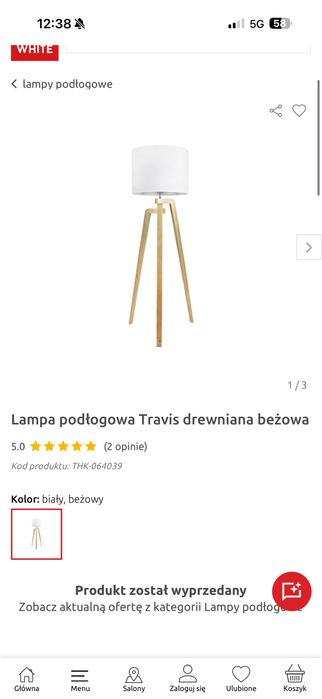 Lampa podłogowa TRAVIS - BRW