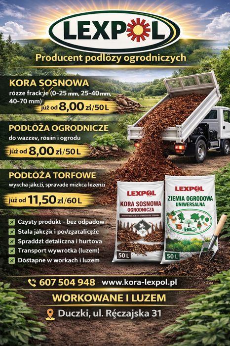 Podłoże warzywne ,Duczki ,Dostawa