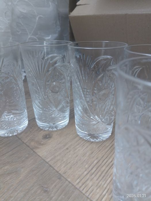 Набір із 5-ти кришталевих стаканів.