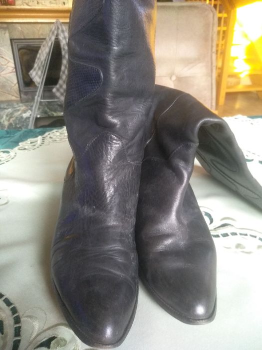 Kozaki buty skórzane