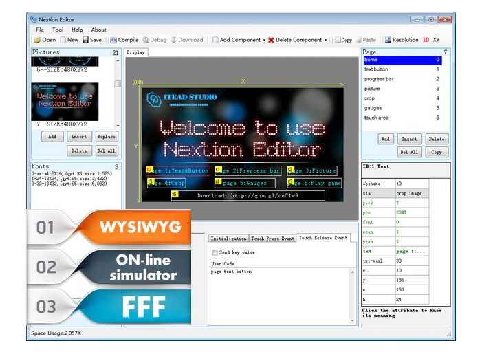 Nextion nx3224t024-2.4
