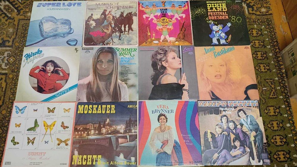 ‼️ Виниловые пластинки ‼️ большие вінілові платівки 96 шт