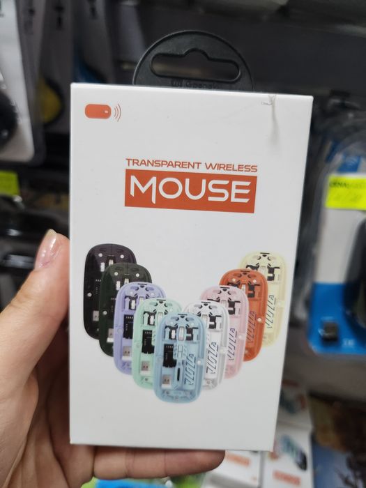 Mysz Bezprzewodowa Przezroczysta Transparent Mouse USB