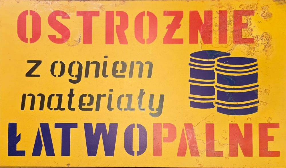 Tablica BHP z czasów PRL cena za 1 szt
