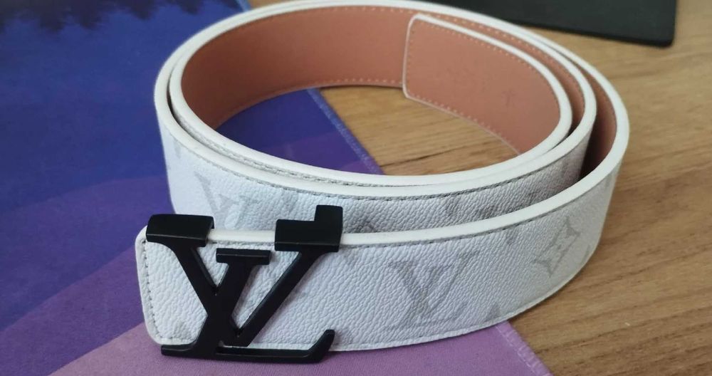 Pasek Biały Louis Vuitton