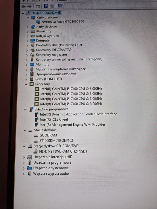 Komputer Intel Core i5, 8 GB RAM