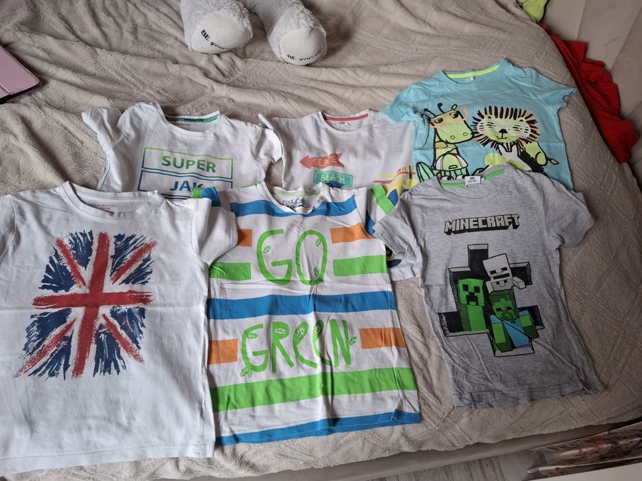 Koszulki chłopięce primark, Cool Club i Young  style 128