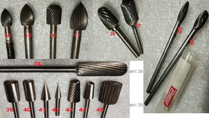 Фреза  Борфреза Сверло р6м5к5. р18. hss. для елктроінструментy