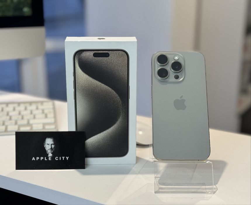 Шикарний IPhone 15 Pro 256 Gb Natural Titanium Гарантія Магазин+обмін