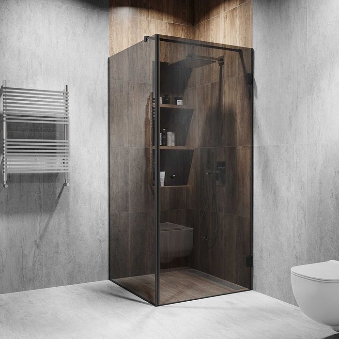 Розпашні душові кабіни зі скла на замовлення — Альфа-Глас