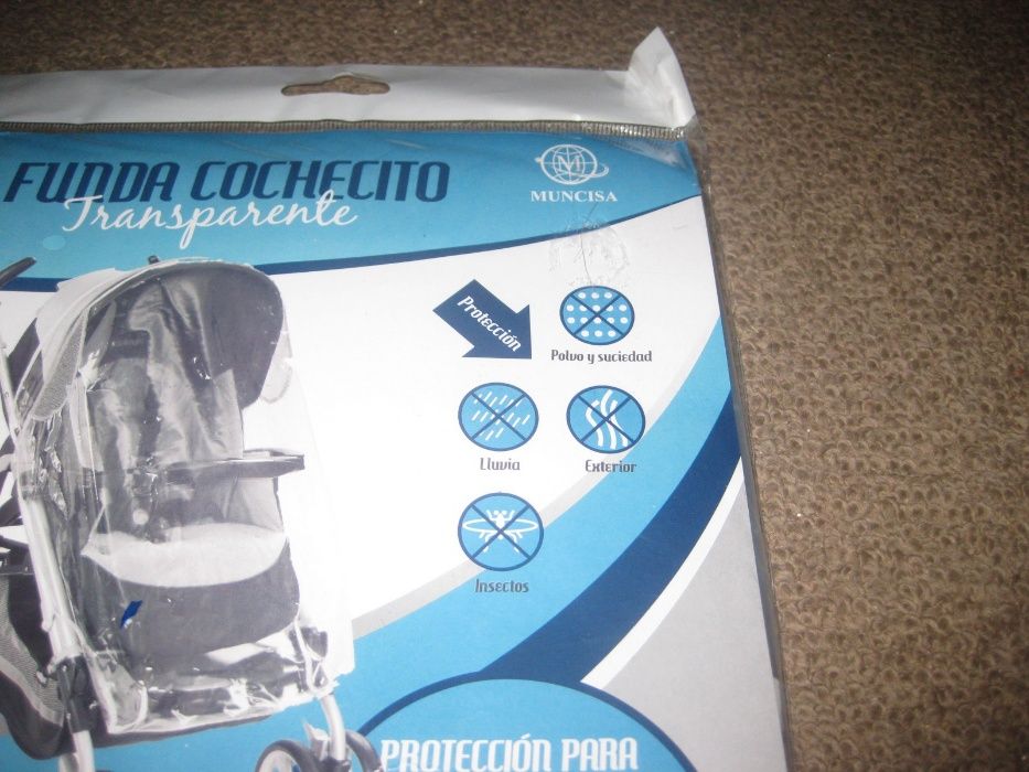 Capa de Chuva para Carrinho Bebé/Novo e Embalado!