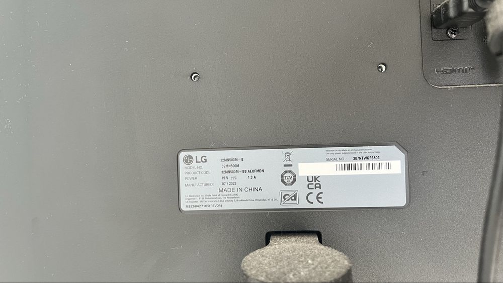 Monitor LG 32” polegadas