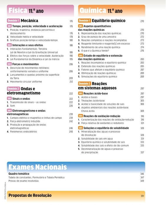 Preparação para o Exame Final Nacional 2026 - Física e Química A - 11.º Ano