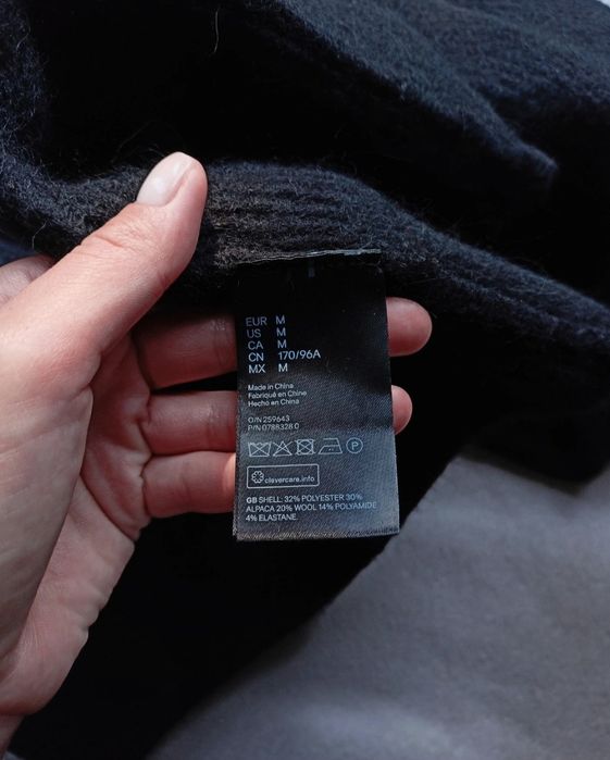 Sweter alpaka + wełna H&M/Roz M/L