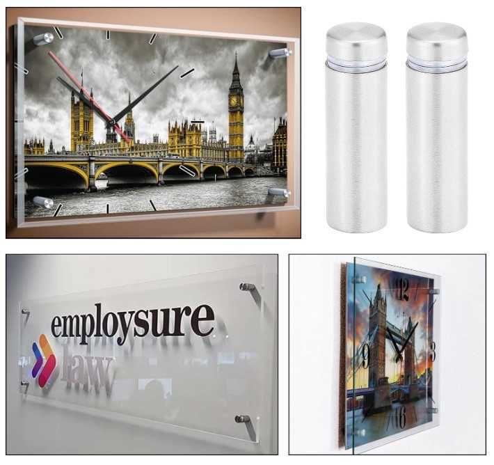 Mocowanie do szyb plexi obrazów 40x12 20szy komplet