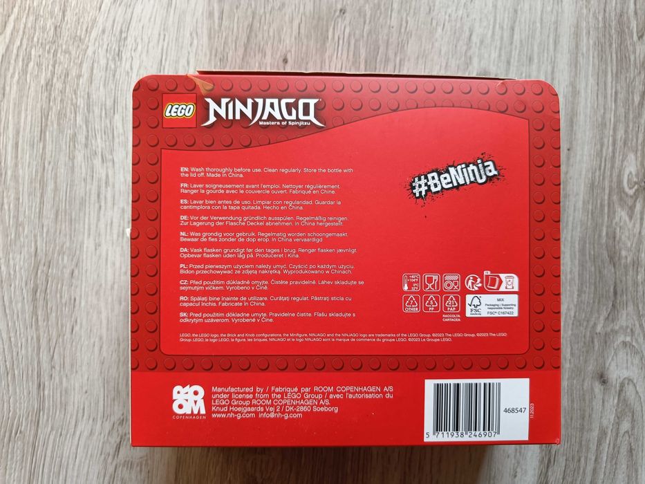 NOWY lunch box pojemnik i bidon Lego Ninjago Dragons Rising śniadanie