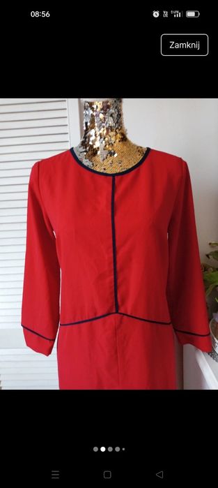 Sukienka czerwona rozmiar m marki quiosque