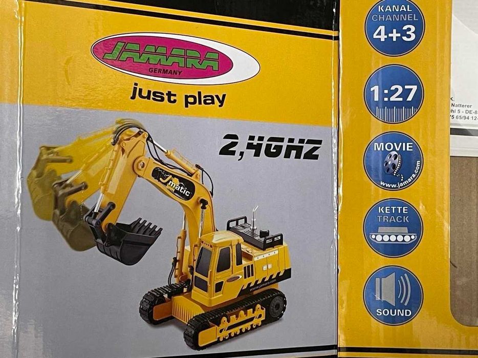 Koparka sterowana pilotem, zabawka dla najmłodszych