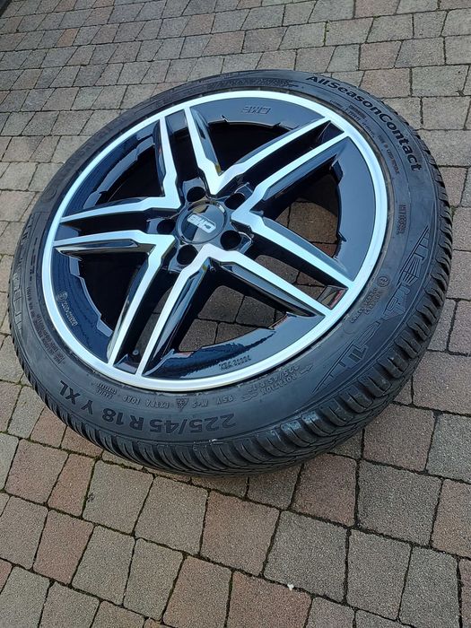 18" Koła Aluminiowe VW AUDI A6 A4 ET-50 5x112 225/45/18 + TPMS - 8 mm