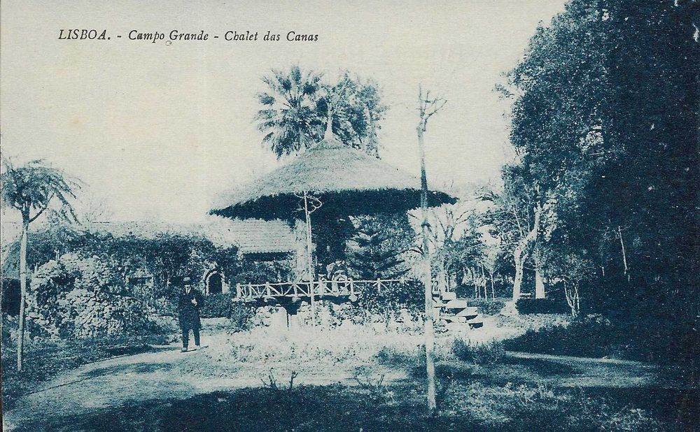 Postal ilustrado antigo LISBOA -  CAMPO GRANDE