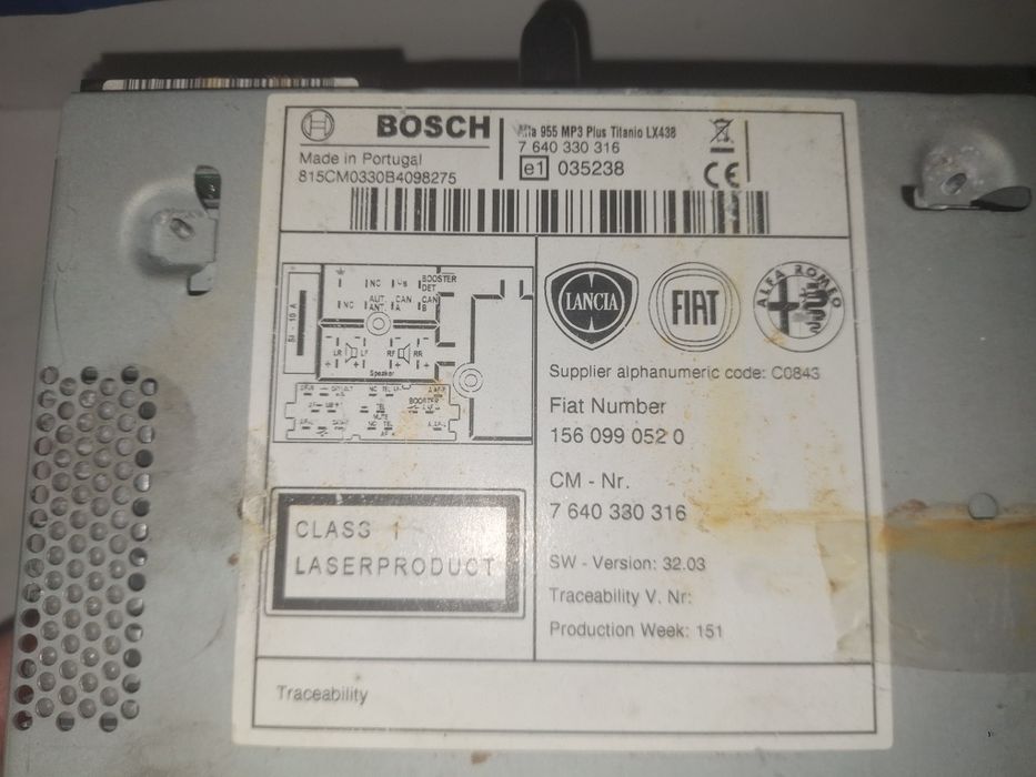 Radio Cd Alfa Mito