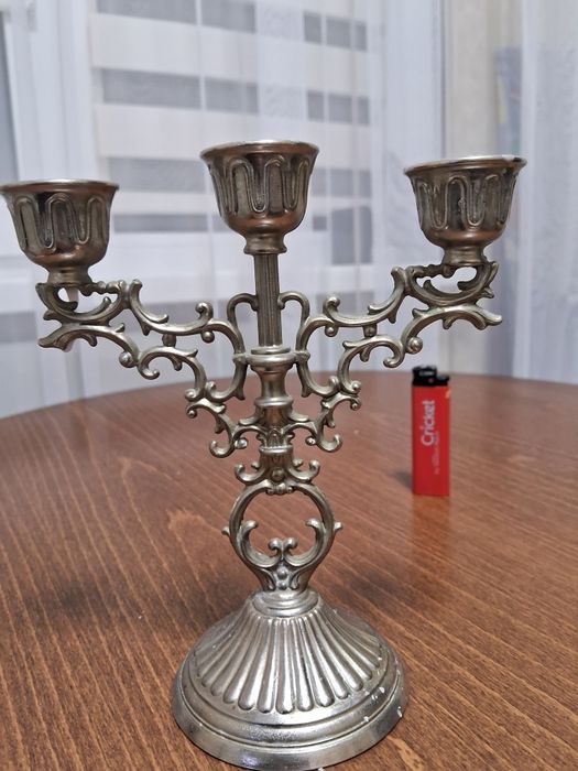 Подсвечник на 3 свечи Европейский