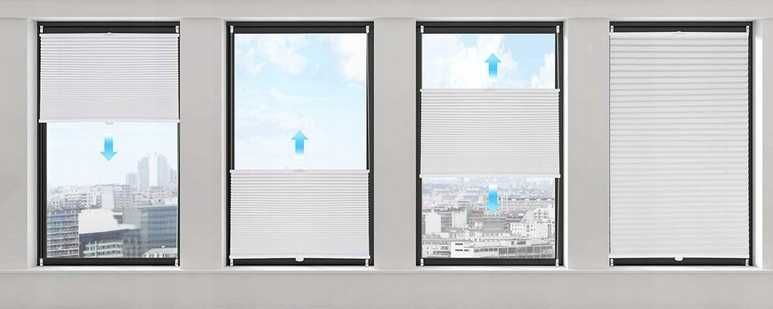 Roleta plisowana bezinwazyjna Sekey 80x100cm biała otwarte opakowanie