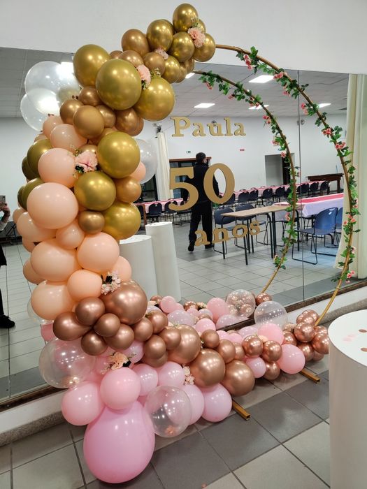 arco para baloes + cilindros negociável