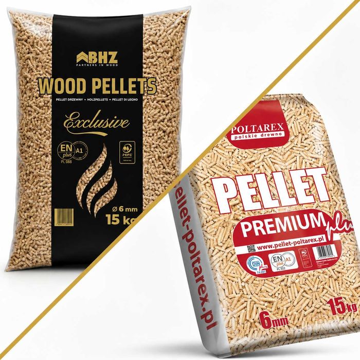 Pellet drzewny sosnowy Poltarex BHZ klasa a1 certfikowany