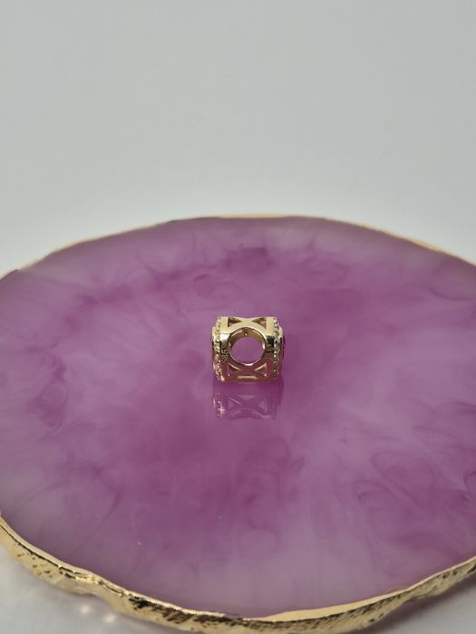 Nowy złoty charms do bransoletek typu Pandora,kolorowe serce