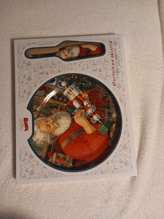 Prato natal com espátula