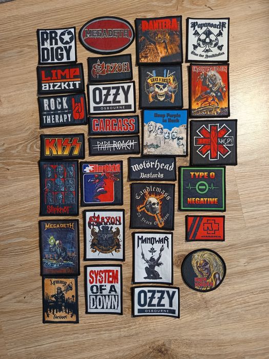 1 naszywka Candlemass Manovar kiss SOAD Prodygi Saxon