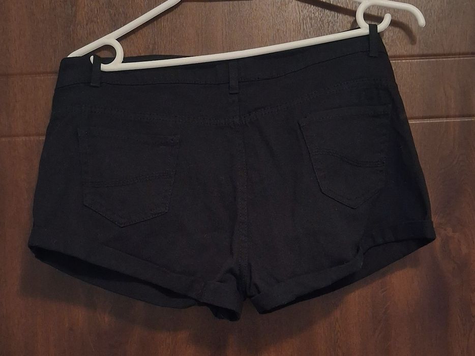 Jeansowe czarne spodenki szorty Denim Co 16/44 (44/46)