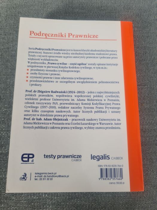 Książka Prawo Cywilne - część ogólna wydanie 16