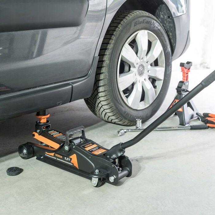 Podnośnik Samochodowy Niskoprofilowy Hydrauliczny 2500kg Lewarek Żaba