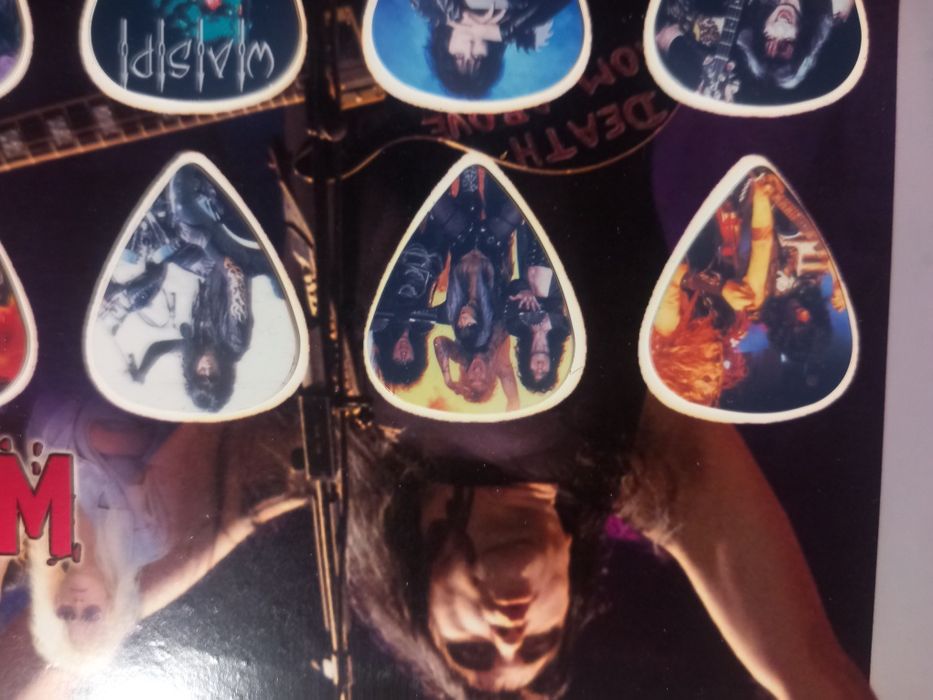 10 palhetas da banda WASP