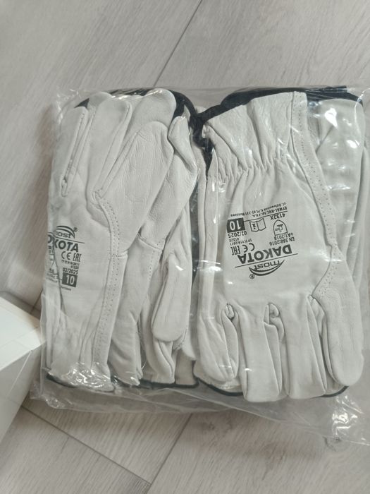 Rękawice robocze licowe 12 par rozmiar 10