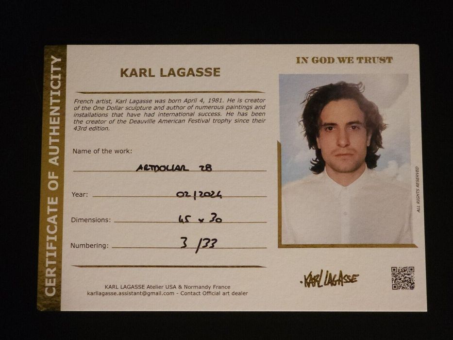 Karl Lagasse (1981) Original - ArtDollar 28 - Assinado/Limitado  33/03