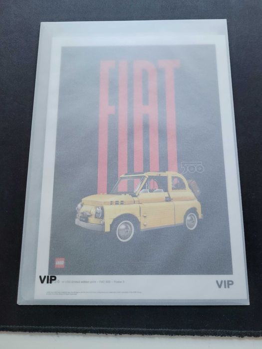 Lego Art Fiat 500 plakat Vip 500.6307 nowy