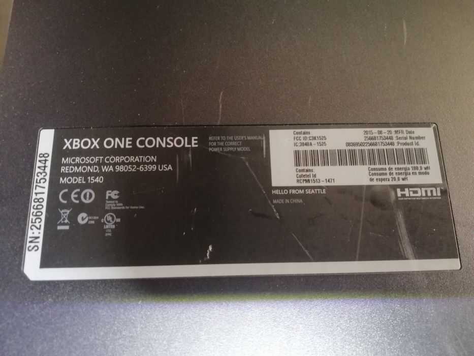 Ігрова консоль Microsoft Xbox One   model 1540 "