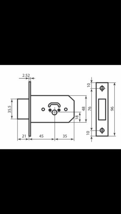 Замки врезные новые от 250  грн