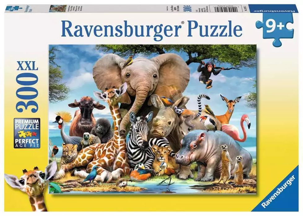 Puzzle 300 Elementów. Afrykańscy Przyjaciele. Ravensburger
