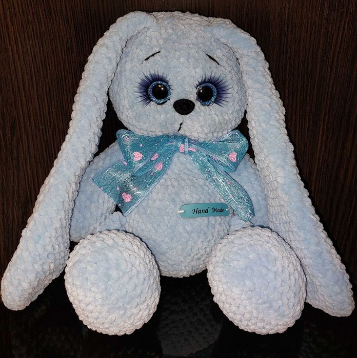 Зефирный зайка амигуруми