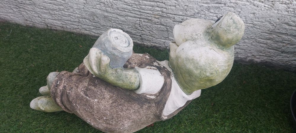 Rzeźba żaba ogrodowa, gipsowa do ogrodu, dekoracja, figurka