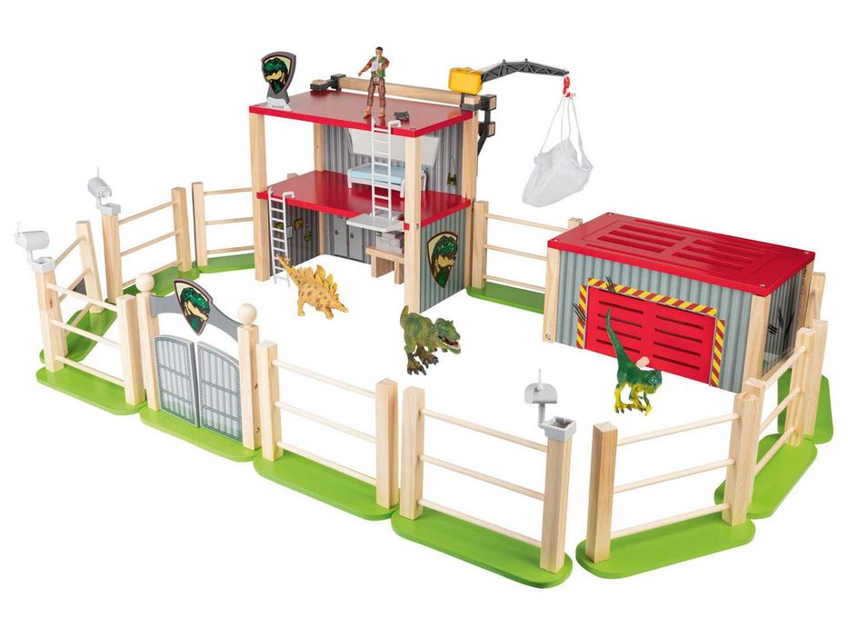 Zestaw dinozaury figurki dinozaurów Dino park 26el park jurajski winda