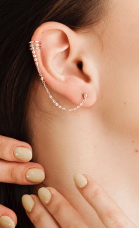 Сережки кафи срібло