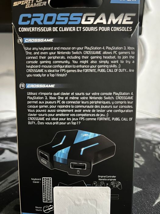 Adaptador Teclado e Rato para PS4/PS5/Xbox/Switch – CrossGame